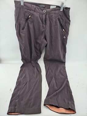 Craghoppers Women's Dark Brown Track Joggers with Peach Lining